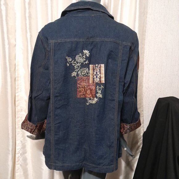 XL Graff Wear by UM Company - Denim Patchwork Jacket - Picture 6 of 11
